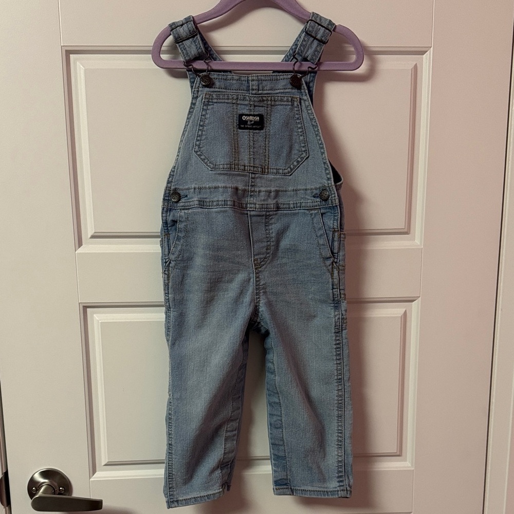 OshKosh B'gosh Light Blue Overalls-24 months